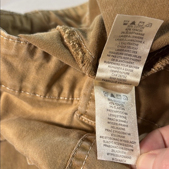 Joie Light Brown Cargo Pants Woman Size 8 Flexible Fabric Wide Legs - Picture 12 of 15